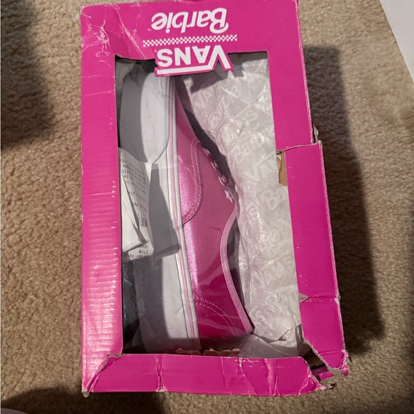 Vans Women's Barbie platform women’s 7.5 Pink Canvas Sneakers - Picture 2 of 5